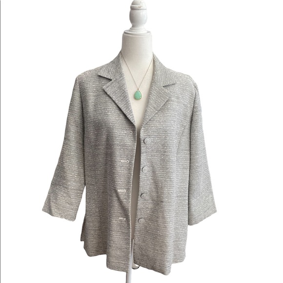 Austin Reed Jackets & Blazers - Striped black white Lightweight Jacket by Austin Reed